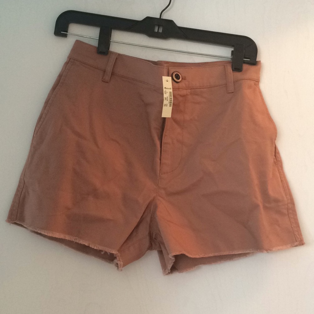 Madewell dusty rose shorts NWT